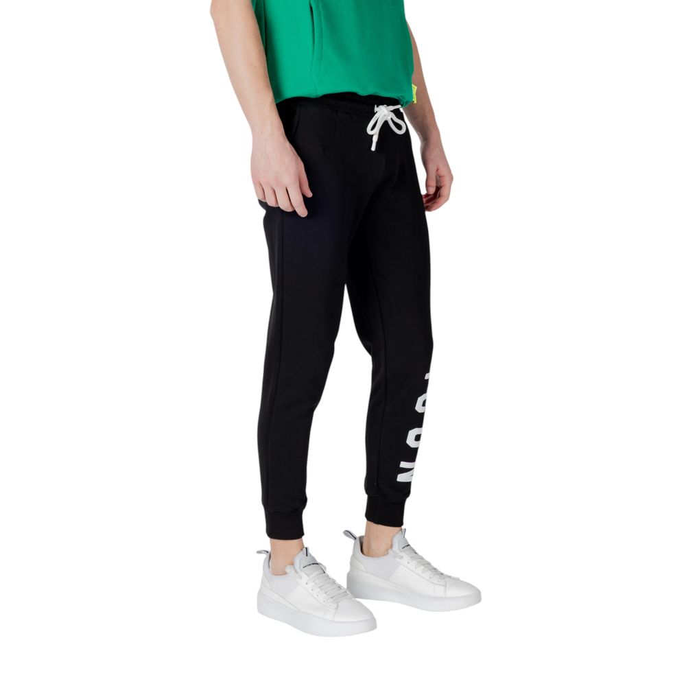 Icon Black Cotton Joggers Workout Pant