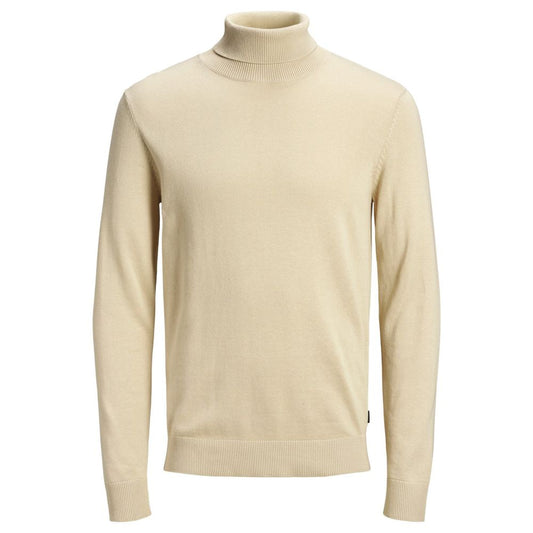 Jack Jones Beige Cotton Sweater