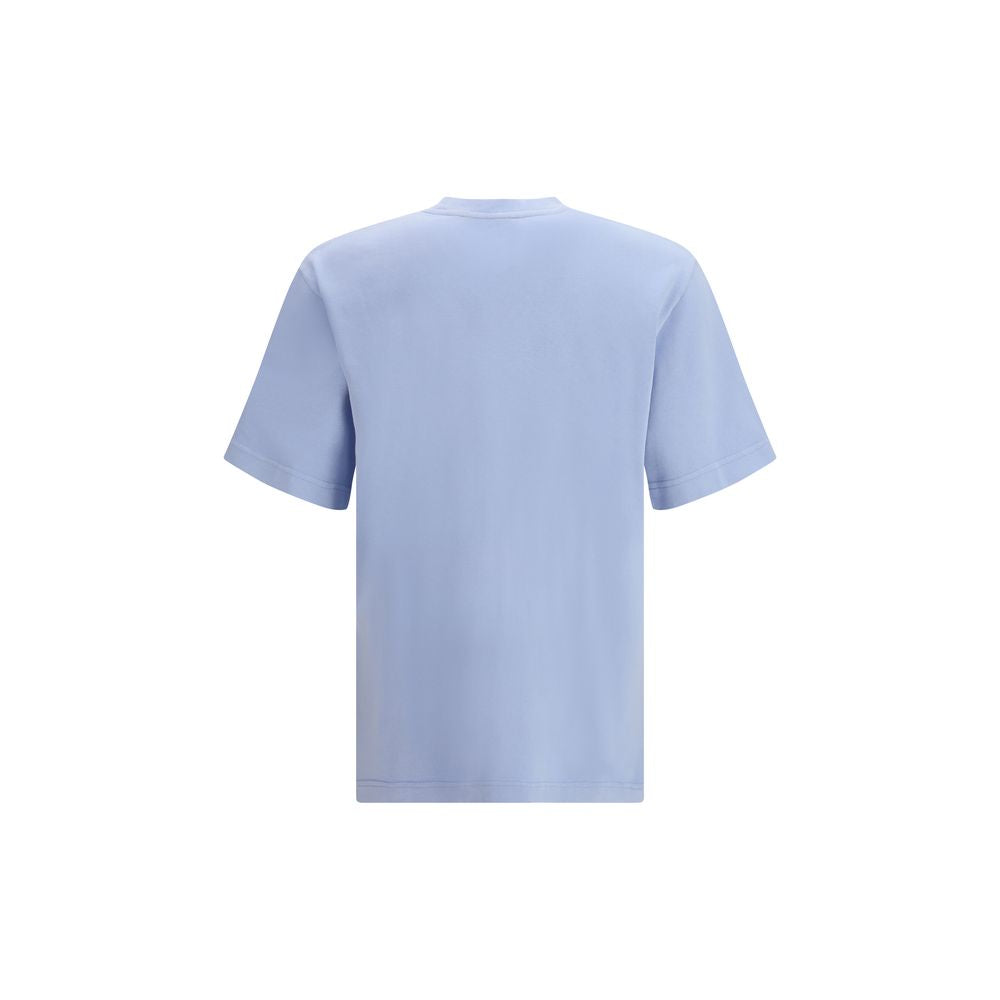 Jacquemus Blue Cotton Sleeveles T-Shirt