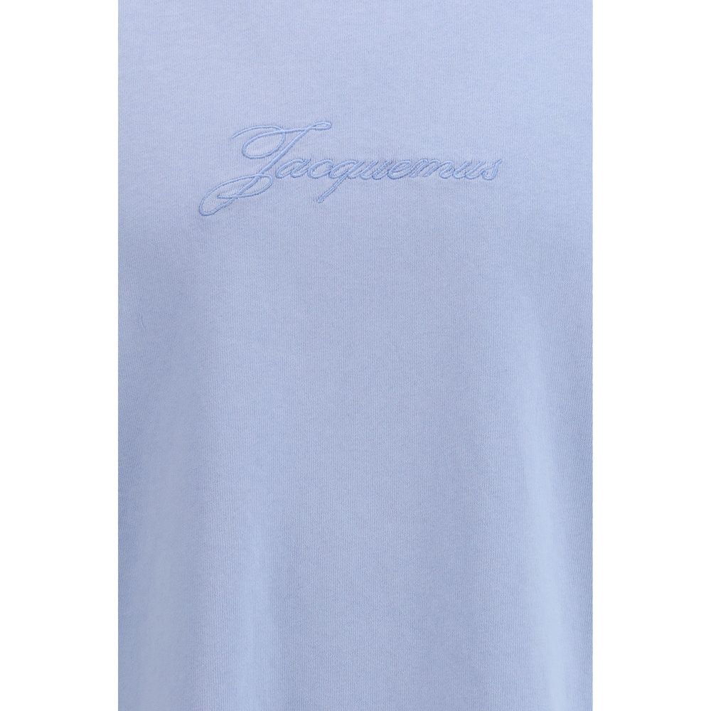 Jacquemus Blue Cotton Sleeveles T-Shirt