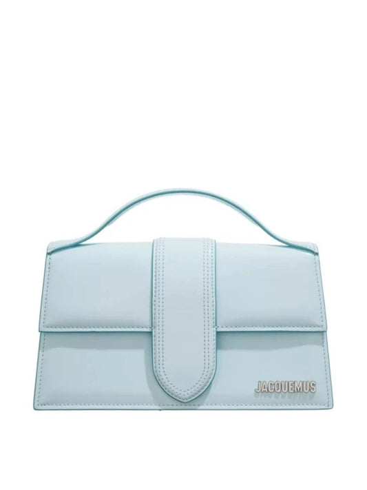 Jacquemus Pale blue Leather Le Grand Bambino Handbag