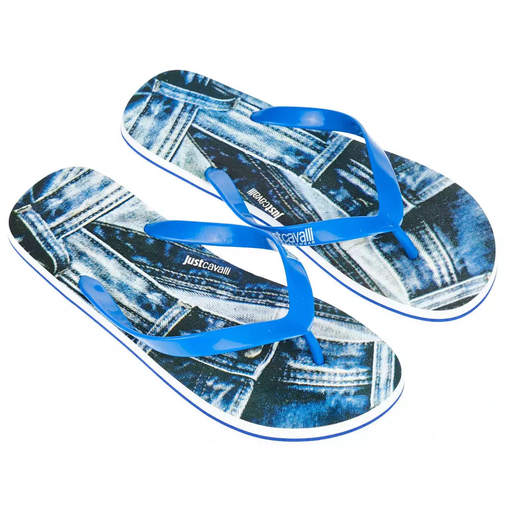 Just Cavalli Light Blue EVA Mens Sandal