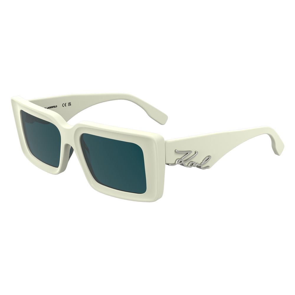 Karl Lagerfeld White Acetate Sunglasses