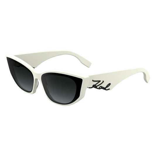 Karl Lagerfeld White Acetate Sunglasses