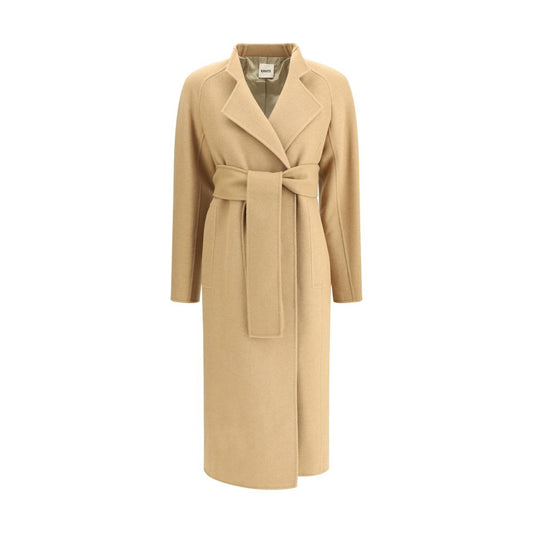 Khaite Beige Wool Coat