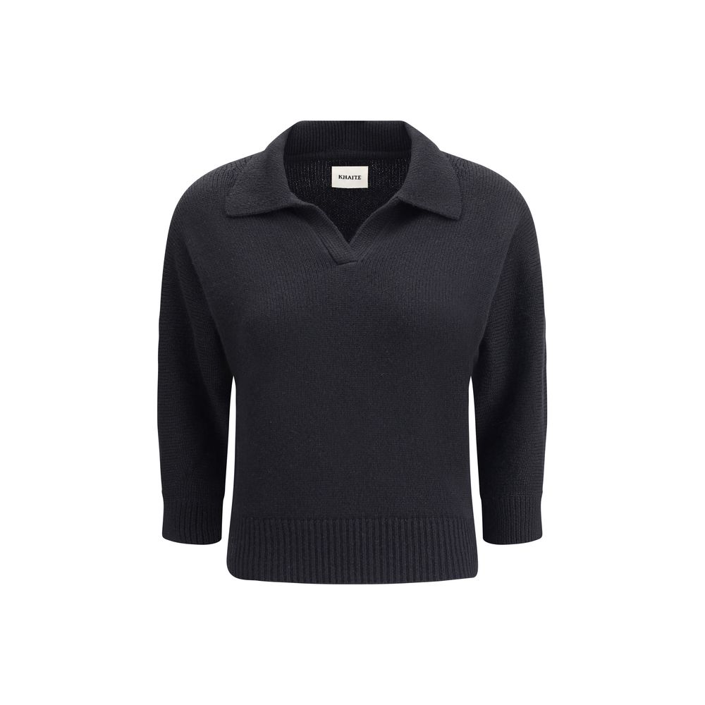 Khaite Black Cashmere Sweater