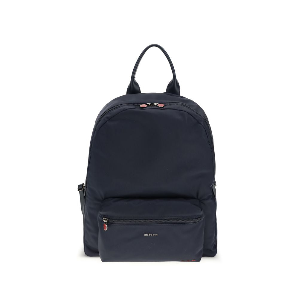 Kiton Blue Fabric Backpack