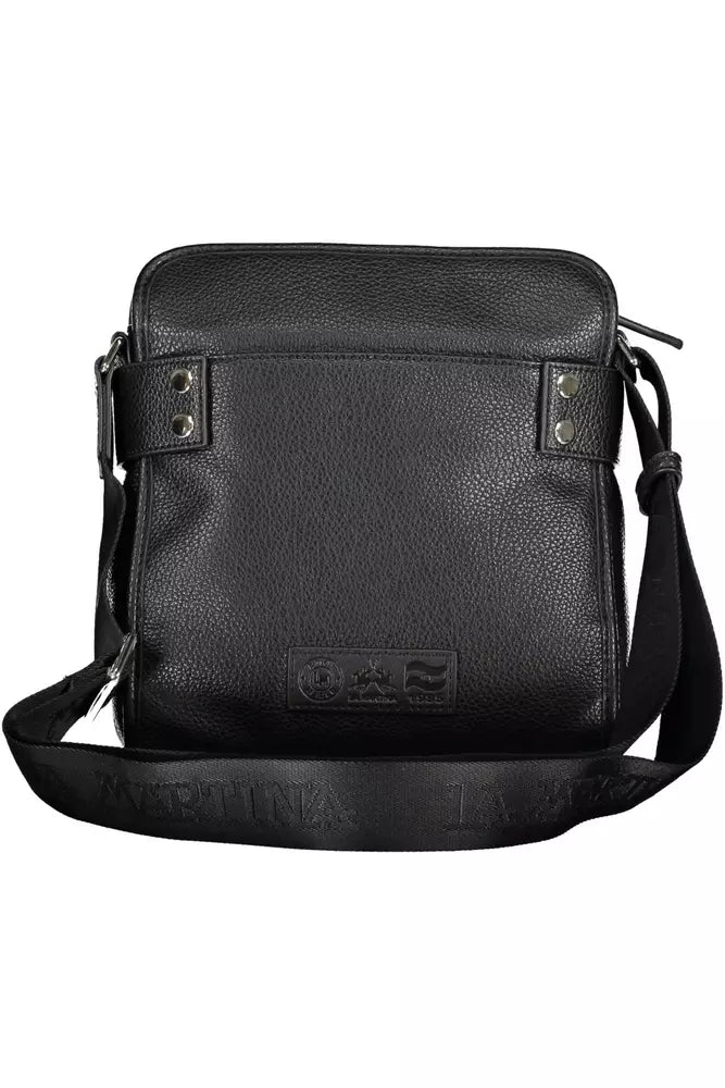 La Martina Black Polyethylene Men Shoulder Bag