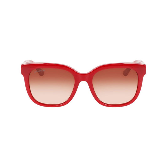 Lacoste Red Acetate Sunglasses