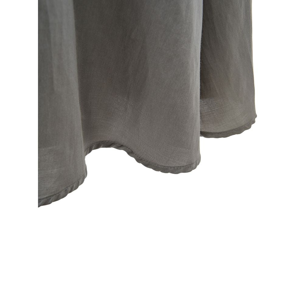 Lardini Gray Silk Long