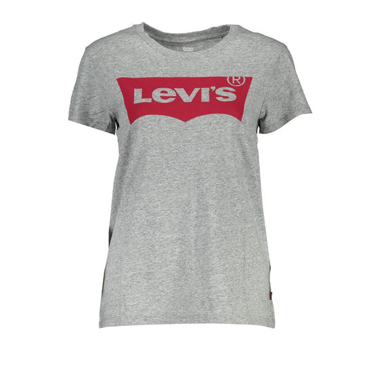 Levi's "Gray Cotton Women T-Shirt"