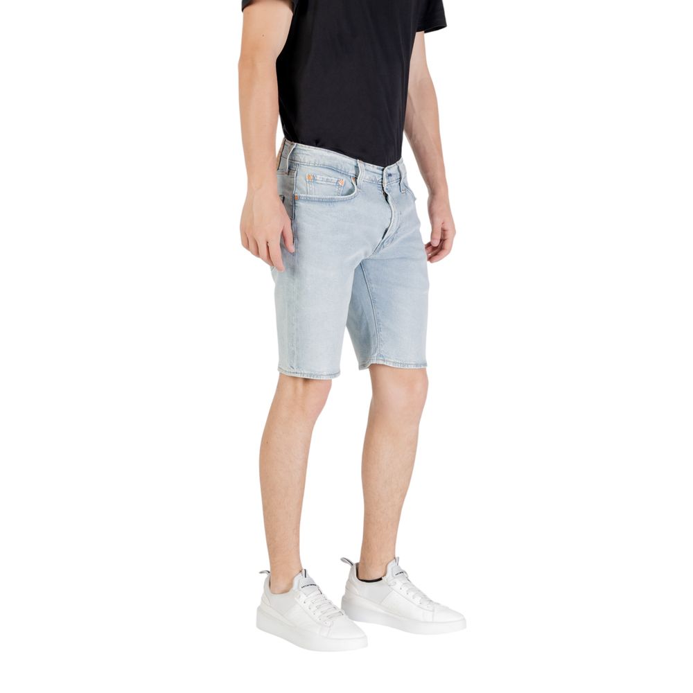 Levi's Light Blue Cotton Bermuda Shorts