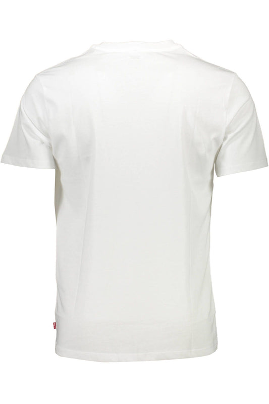 Levi's White Cotton Men T-Shirt