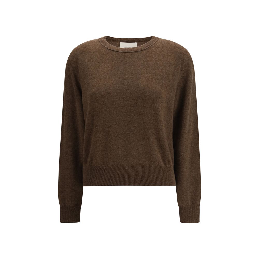 Lisa Yang Brown Fleece Wool Sweatshirt