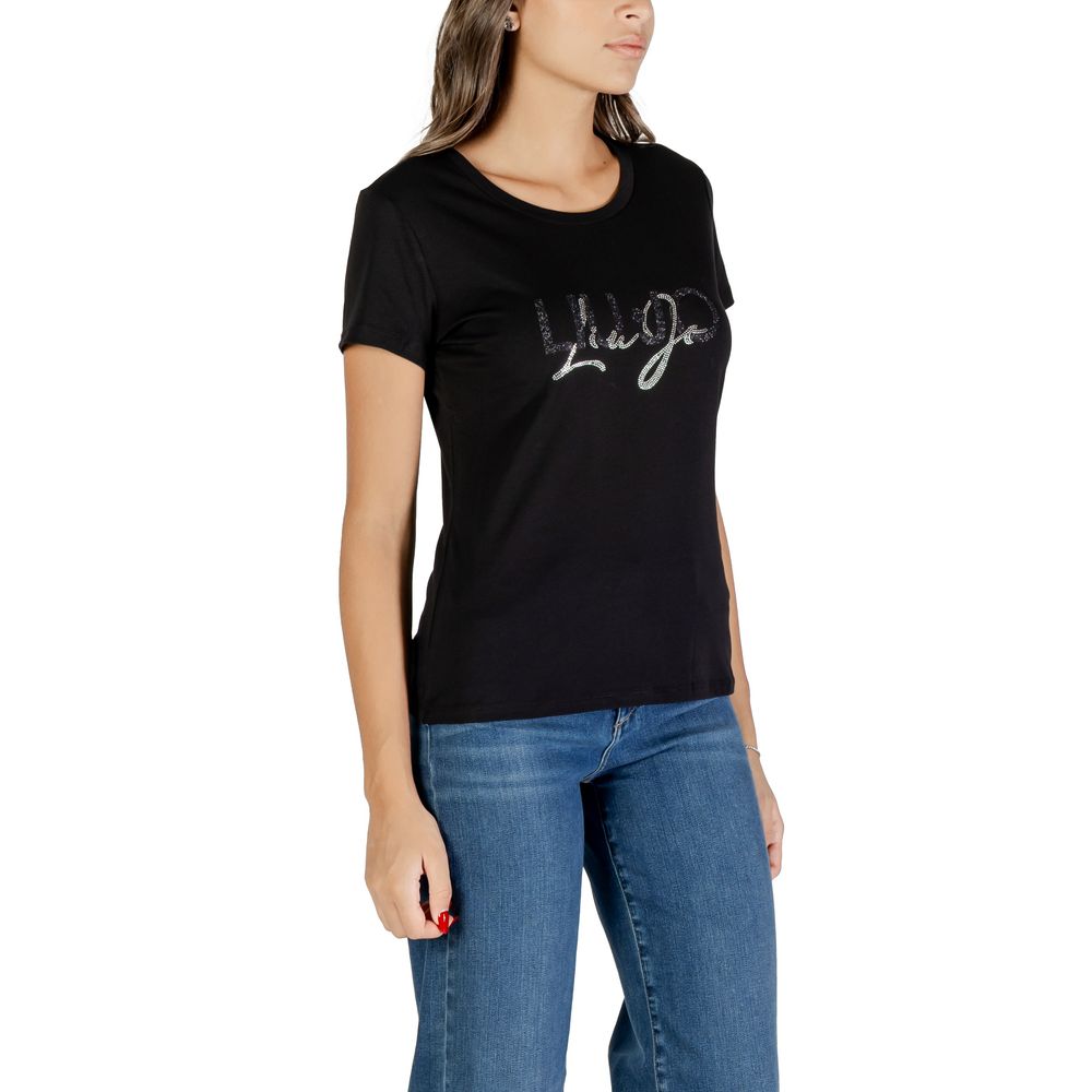 Liu Jo Black Cotton T-Shirt