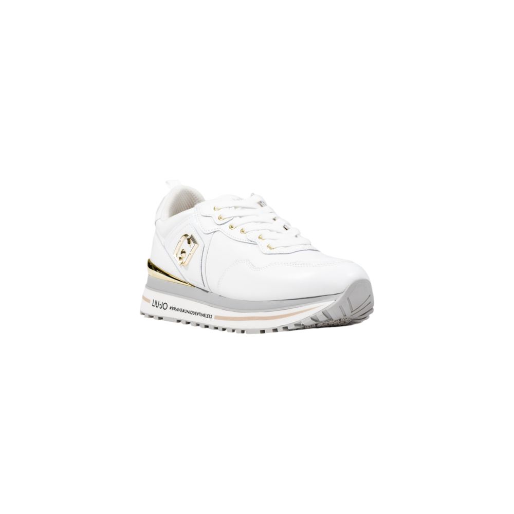 Liu Jo White Artificial Leather Platform Sneakers