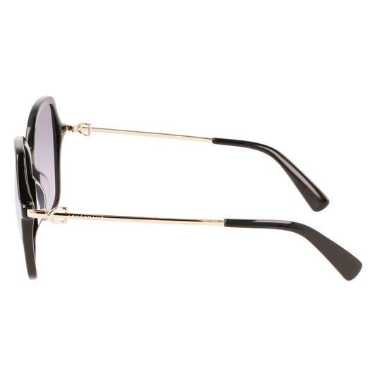 Longchamp Black Acetate Sunglasses