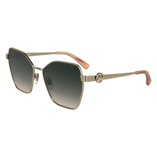 Longchamp Gold Metal Sunglasses