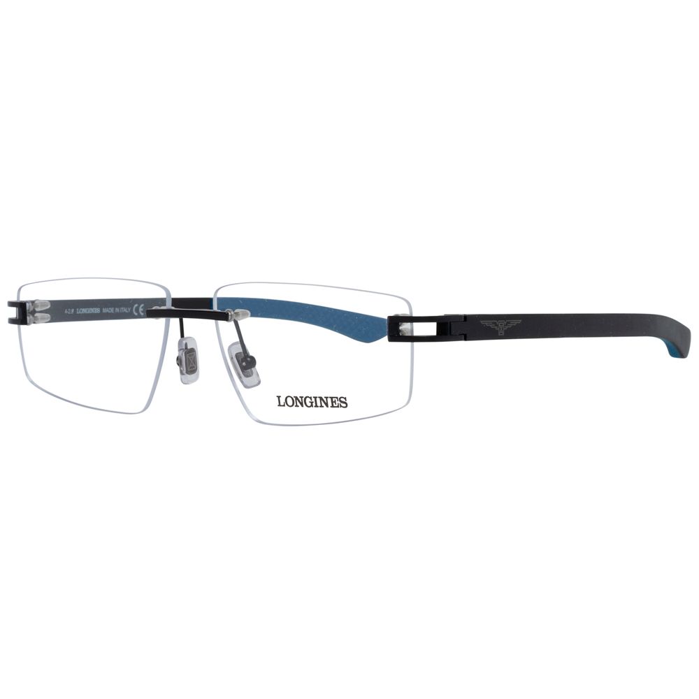 Longines Black Metal Glasses Frames