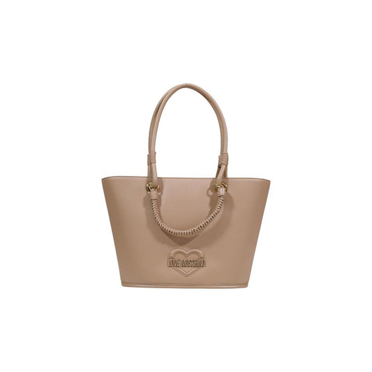 Love Moschino Beige Polyethylene Handbag