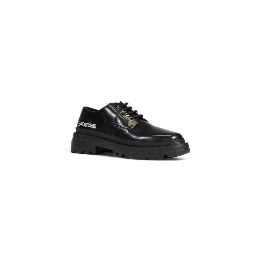 Love Moschino Black Polyethylene Flat Shoe