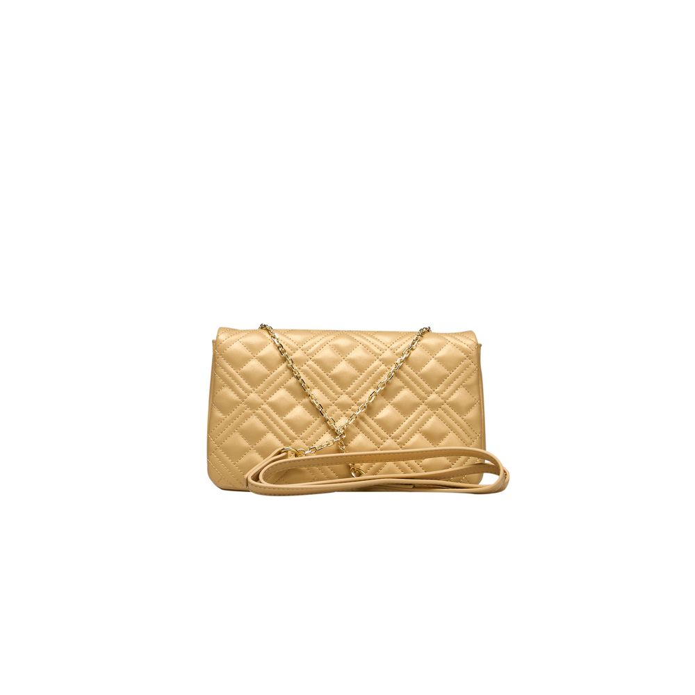 Love Moschino Gold Polyethylene Crossbody Bag