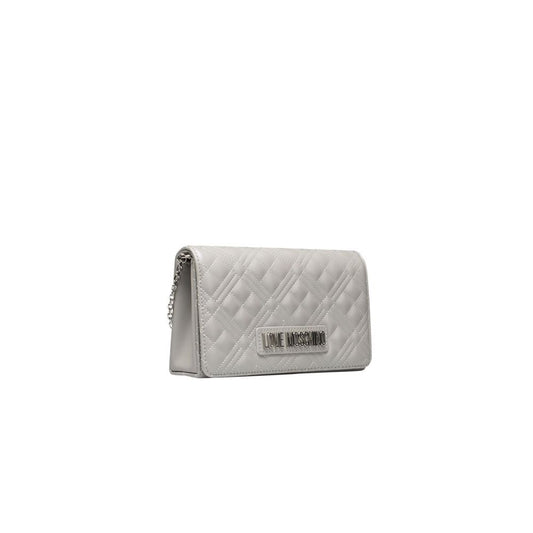 Love Moschino Silver Polyethylene Crossbody Bag