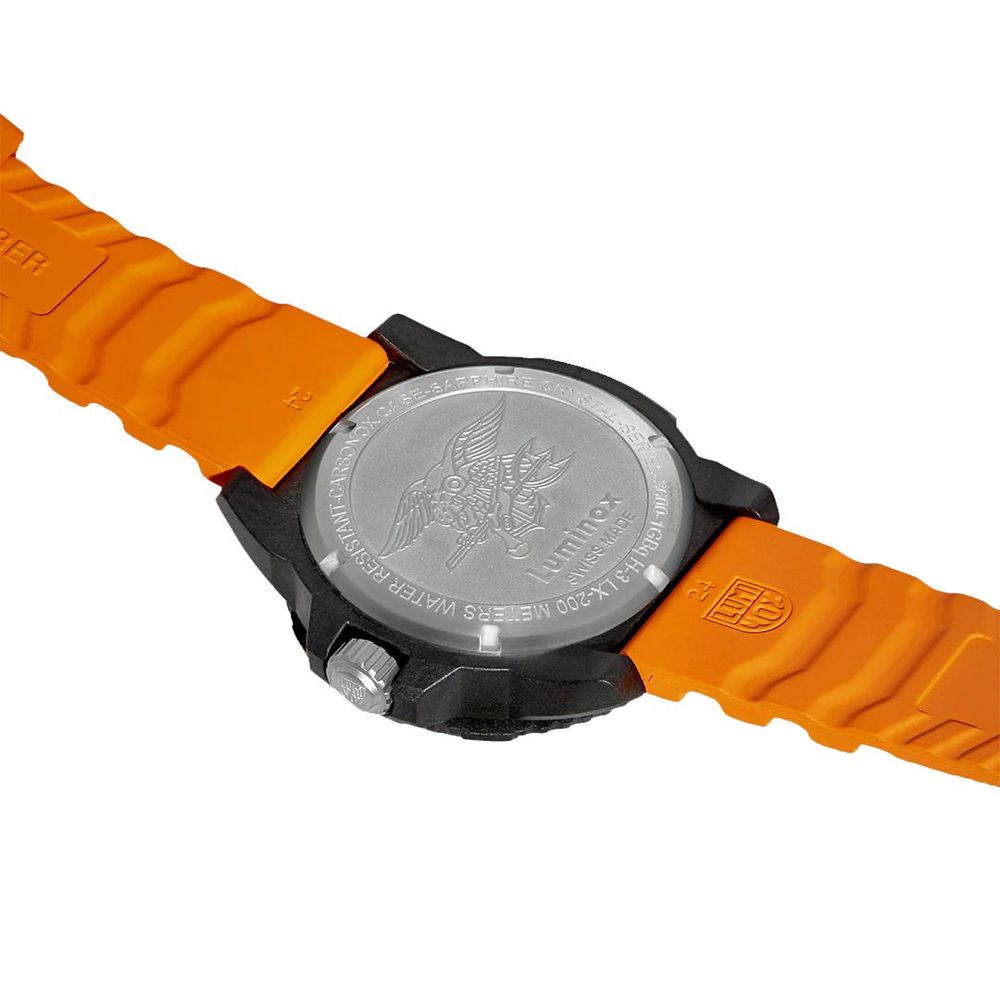 Luminox Orange Rubber Sport Watch