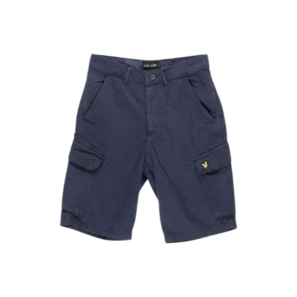 Lyle & Scott Blue Cotton Bermuda Shorts