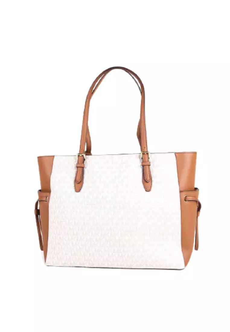 MK Gilly Large Jet Set Travel Tote Vanilla