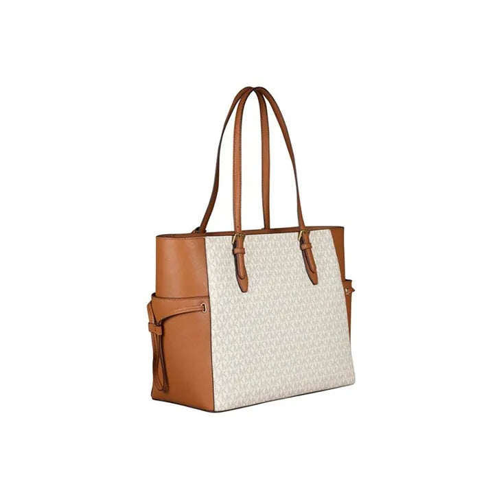 MK Gilly Large Jet Set Travel Tote Vanilla