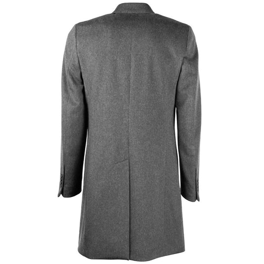 Made in Italy Gray Wool Vergine Jacket