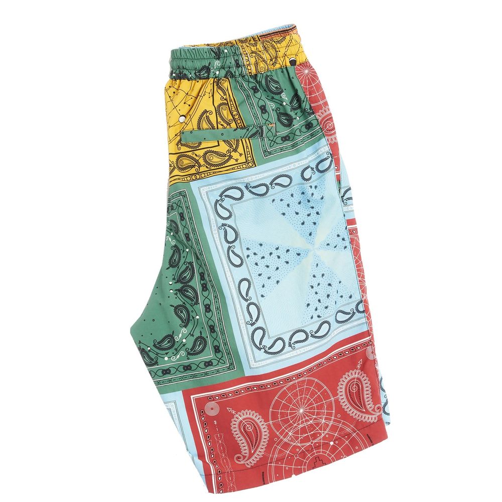 Marcelo Burlon Bicolor Polyamide Shorts