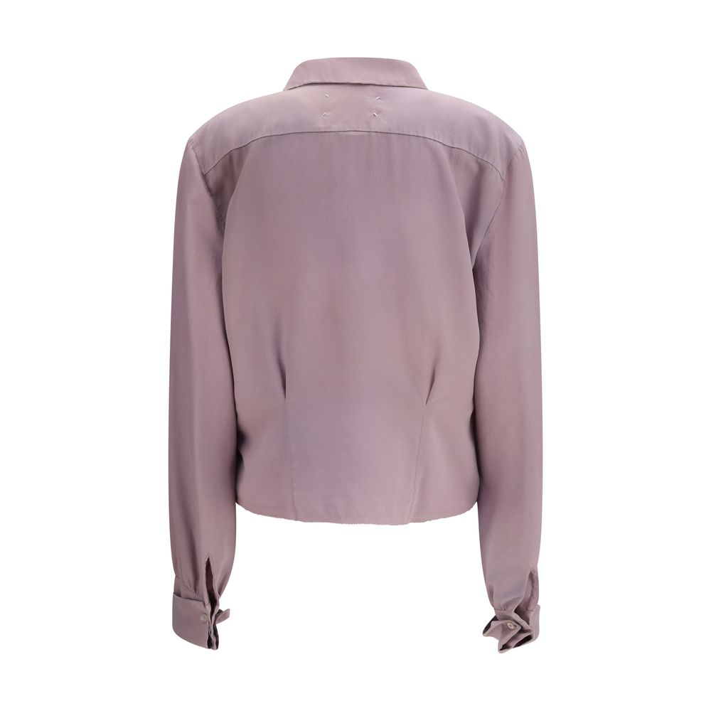 Margiela Purple Silk Dress Shirt