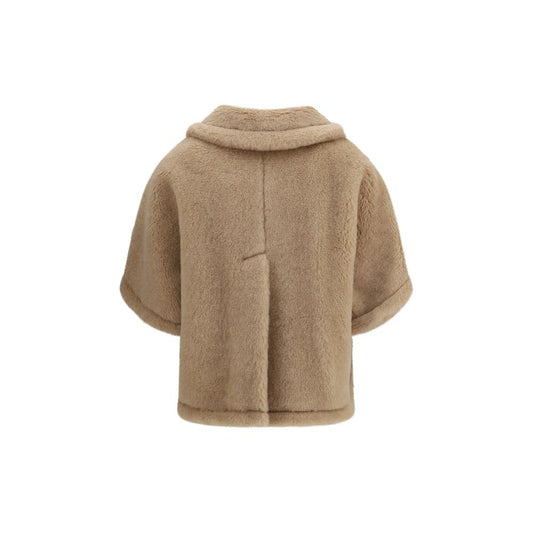 Max Mara Beige Alpaca Vicugna Pacos Coat