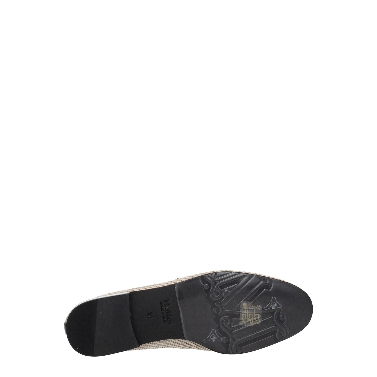 Max Mara Beige Fabric Loafer