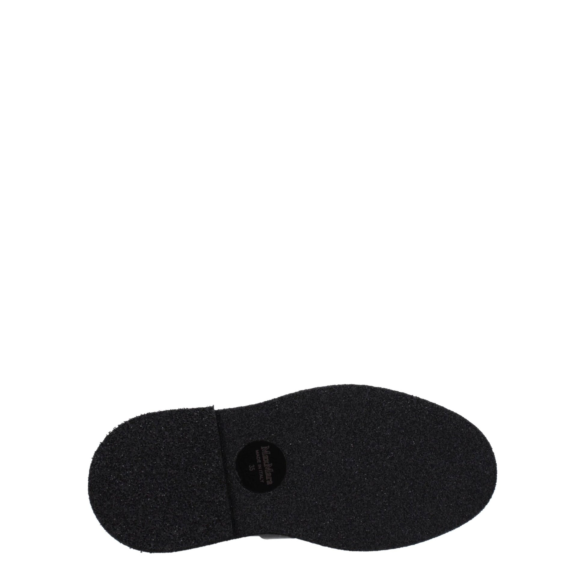 Max Mara Black Leather Oxfords And Derby