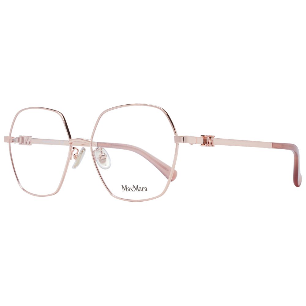 Max Mara Rose Gold Metal Glasses Frames