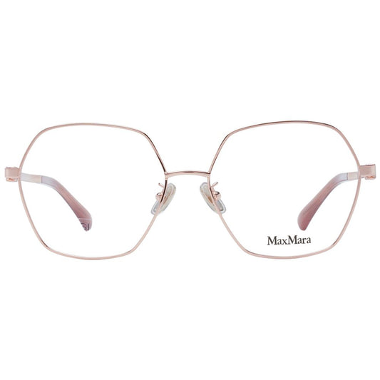 Max Mara Rose Gold Metal Glasses Frames