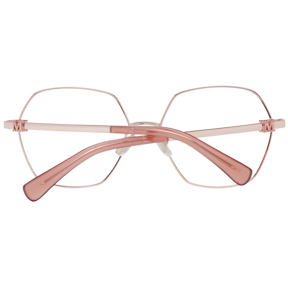 Max Mara Rose Gold Metal Glasses Frames