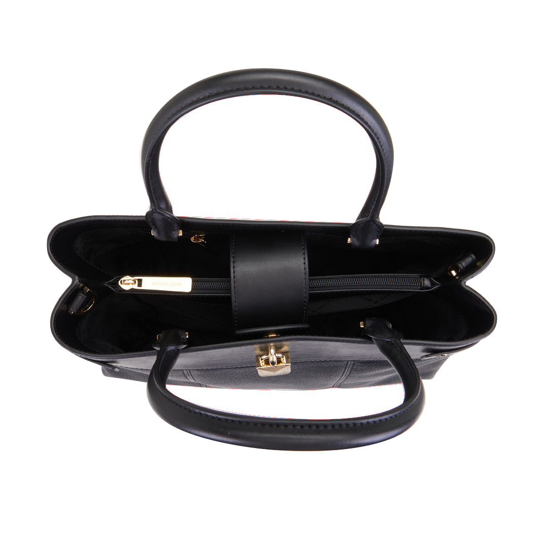 Michael Kors Black Gramercy Designer Satchel Bag