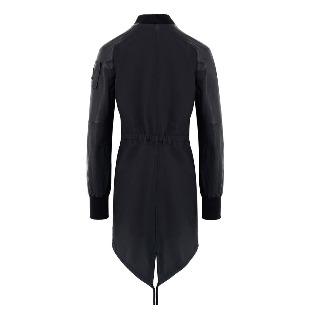 Moose Knuckles Black Cotton Parka