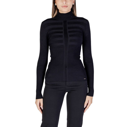 Morgan De Toi Black Viscose Turtleneck
