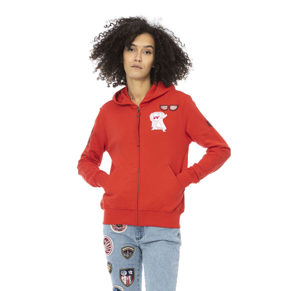 Mr&Mrs Italy Red Cotton Sweatshirt