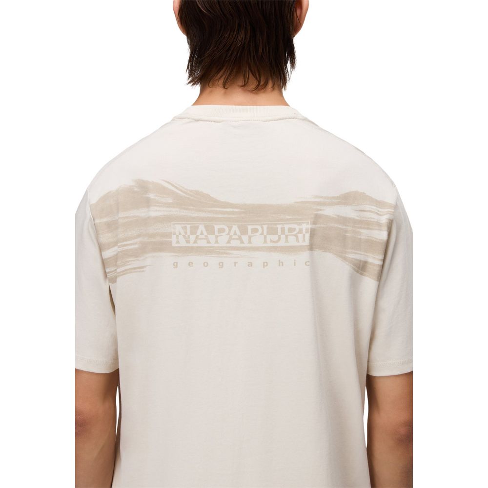 Napapijri Beige Cotton T-Shirt