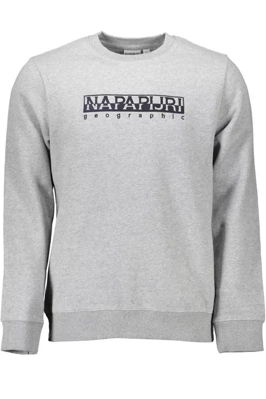 Napapijri Gray Cotton Men Sweater