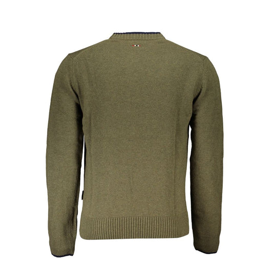 Napapijri Green Fabric Men Sweater