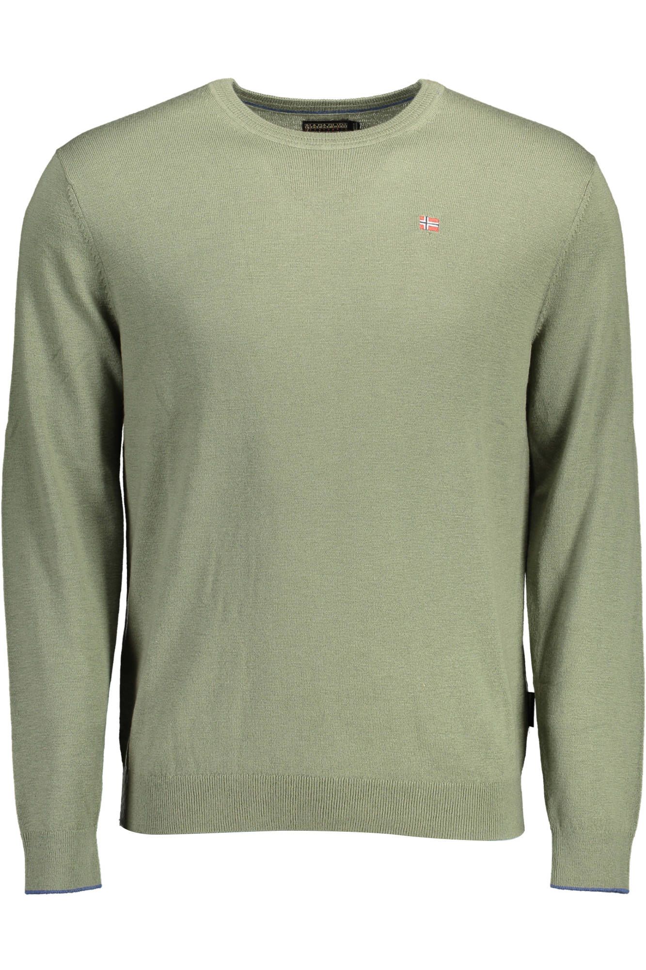 Napapijri Green Wool Men Sweater