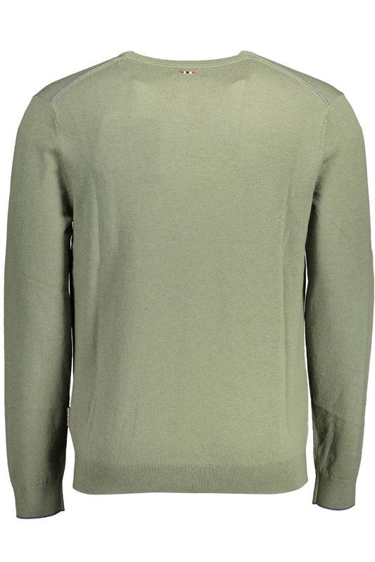 Napapijri Green Wool Men Sweater