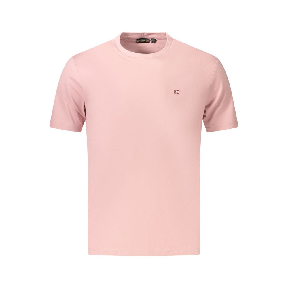 Napapijri Pink Cotton T-Shirt